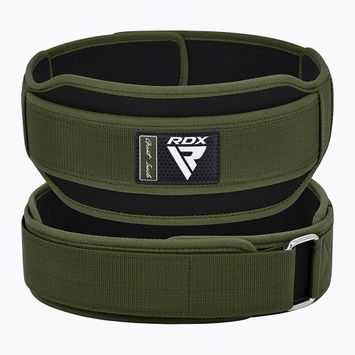 Cureaua de ridicare greutăți  RDX Rx5 Weightlifting Belt army green