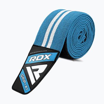 Benzi pentru genunchi RDX Weightlifting Gym Knee Wrap blue