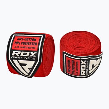 Bandaje de box RDX HWX-RR+ roșu