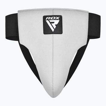Apărătoare inghinală pentru bărbați RDX R1 Martial Arts Groin Guard white/black