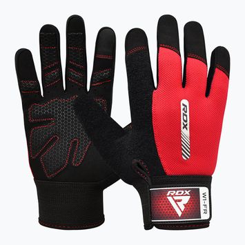 RDX W1F Full Finger mănuși de antrenament roșu