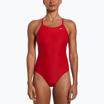 Costum de baie dintr-o piesă pentru femei Nike Solid Racerback university red