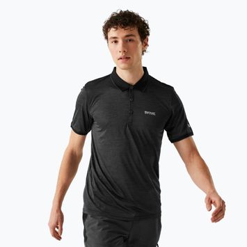 Tricou de trekking pentru bărbați REGATTA Polo Remex II black
