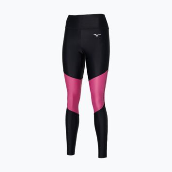 Colanți de alergat pentru femei Mizuno Core Long black/magenta haze