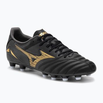 Ghete de fotbal Mizuno Morelia Neo IV Pro AG pentru bărbați, negru/auriu/negru
