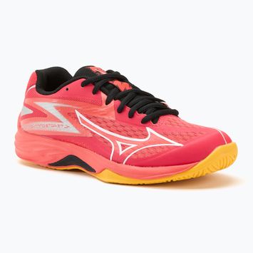 Încălțăminte de volei pentru copii Mizuno Lightning Star Z7 radiant red/white/carrot curl