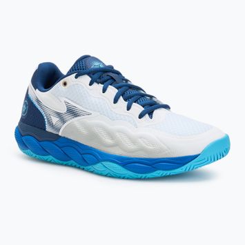 Încălțăminte de tenis Mizuno Wave Enforce Court AC white/estate blue/river blue