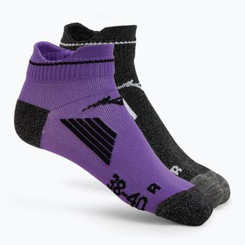 Șosete Mizuno Active Training Mid 2 perechi paisley purple