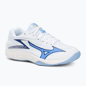 Încălțăminte de volei pentru copii Mizuno Lightning Star Z7 white/bellwether blue/bel air blue