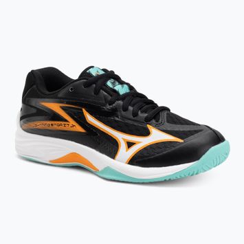 Încălțăminte de volei pentru copii Mizuno Lightning Star Z7 black/tangelo/ice green