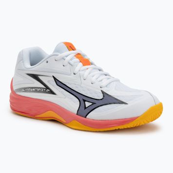 Încălțăminte de volei pentru copii Mizuno Lightning Star Z7 alb/coral aprins 2/citrus