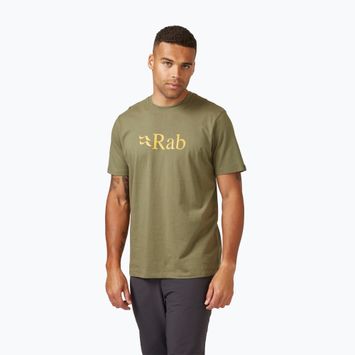Tricou pentru bărbați Rab Stance Logo light khaki