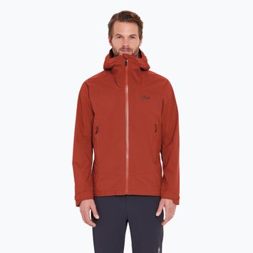 Geacă de ploaie pentru bărbați Rab Downpour Light tuscan red