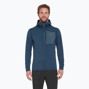 Bluză de trekking pentru bărbați Rab Superflux Hoody tempest blue