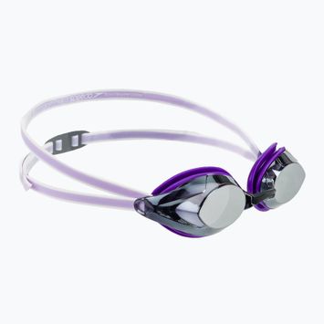 Ochelari de înot pentru femei Speedo Vanquisher 3.0 Mirrored purple haze/iris/silver mirror