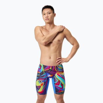Boxeri de înot Speedo Fastskin LZR Pure Valor 2.0 Jammer molten blur/cobalt pop print