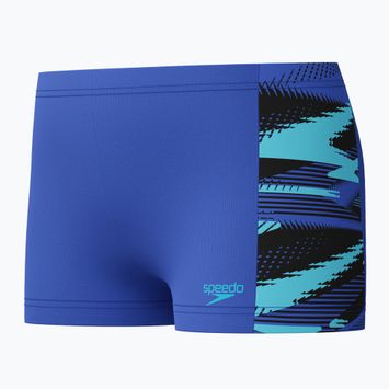 Boxeri pentru copii Speedo HyperBoom Panel Aquashort cobalt pop