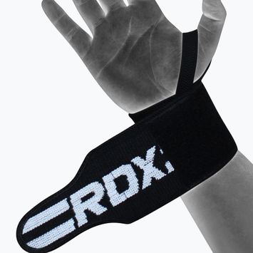 Suport pentru încheietura mâinii RDX Gym Wrist Wrap Pro negru WAH-W2B