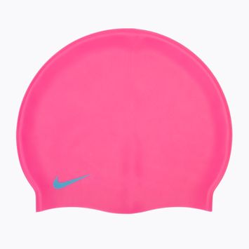 Șapcă de înot pentru copii Nike Solid Silicone roz TESS0106-670