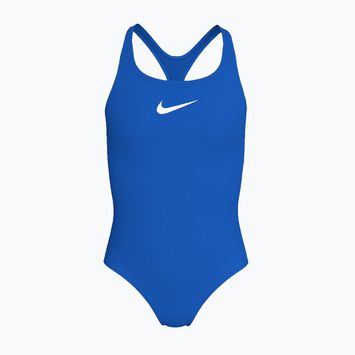 Costum de înot întreg pentru copii Nike Essential Racerback blue crystal