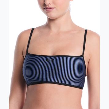 Top costum de baie Nike Ripple Texture Bralette Classic Bikini slate