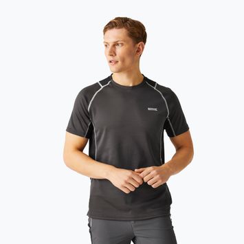 Tricou pentru bărbați  REGATTA Virda IV ash/black