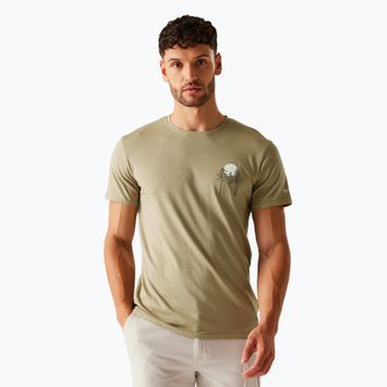 Tricou de trekking pentru bărbați  REGATTA Breezed V golden sand
