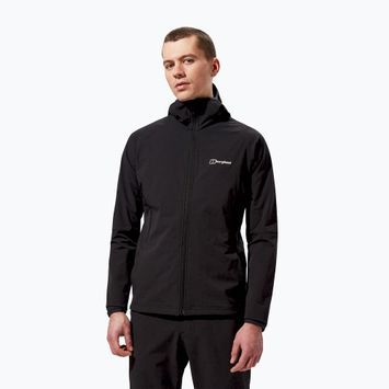 Geacă softshell pentru bărbați Berghaus Skelbo black