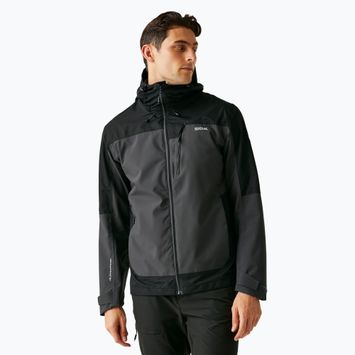 Geacă de ploaie pentru bărbați REGATTA Highton Stretch IV ash/black