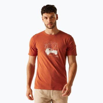 Tricou pentru bărbați  Regatta ClineIX baked clay jeep