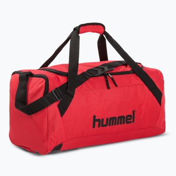 Hummel Core Sports 31 l sac de antrenament roșu adevărat/negru