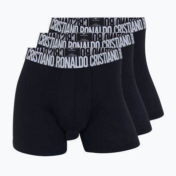 Boxeri pentru bărbați CR7 Basic Trunk 3 pack black