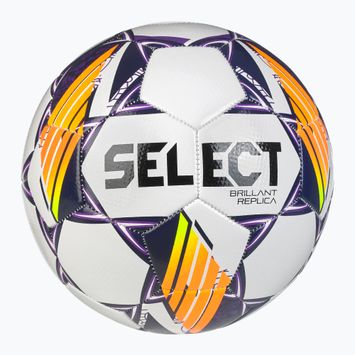 SELECT Brillant Replica v24 alb/purpuriu dimensiunea 5 de fotbal