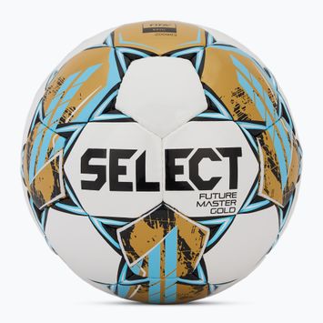 Minge de fotbal SELECT Futsal Future Master Gold Fifa v25 white/gold mărimea 4