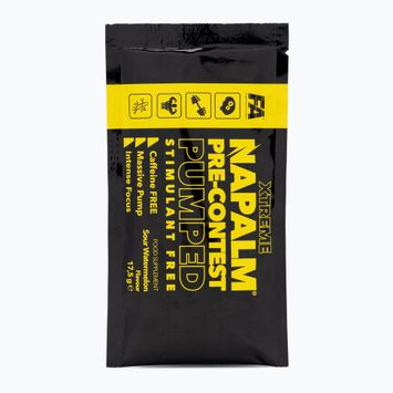 Preantrenament Fitness Authority Napalm Pre-Contest Pumped Stimulant Free 350 g sour watermelon