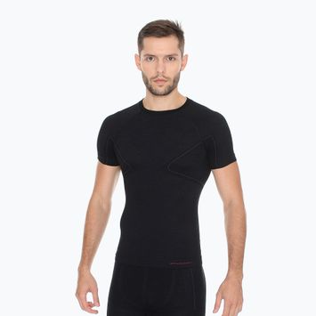 Tricou termoactiv pentru bărbați Brubeck Active Wool 9935 negru SS11710