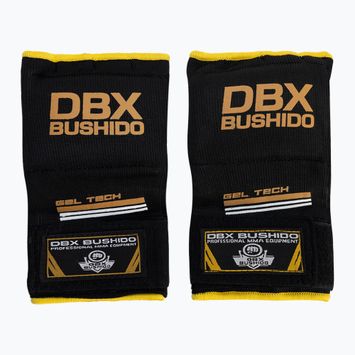 Mănuși de box cu gel și bandaje Bushido, negru, Ark-100017A-S/M
