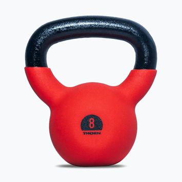 THORN FIT Cast Iron 8 kg kettlebell roșu