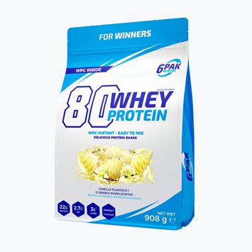 Whey 6PAK 80 Proteine 908 g Vanilie