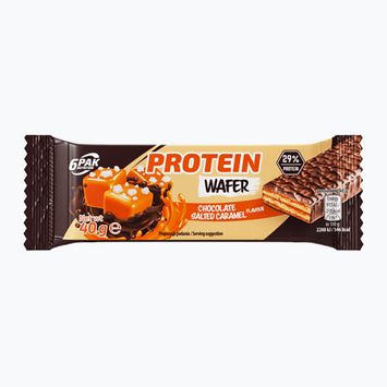 Baton proteic 6PAK Protein Wafer 40g ciocolată-caramel sărat PAK/073