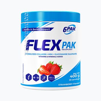 Supliment 6PAK Flex Pak 400 g Căpșuni