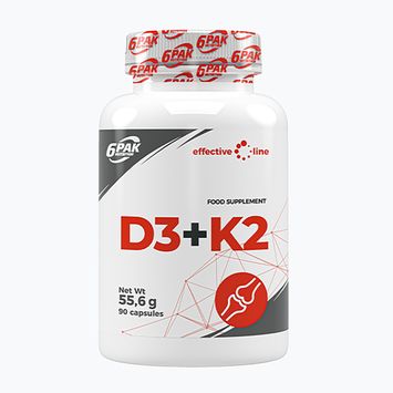 Vitaminele 6PAK D3+K2 90 capsule