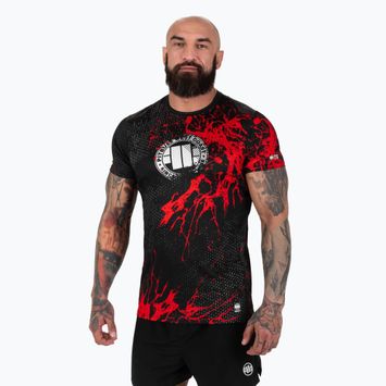 Tricou de antrenament pentru bărbați Pitbull Mesh Performance Pro Plus Blood Dog II black