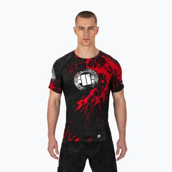 Rashguard pentru bărbați Pitbull West Coast Blood Dog 2 Rash black