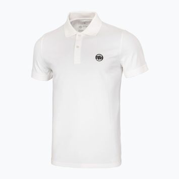 Tricou polo pentru bărbați Pitbull West Coast Polo Jersey Small Logo white