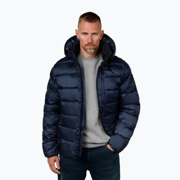 Geacă de iarnă pentru bărbați Pitbull Barles Ribstop Padded Hooded dark navy