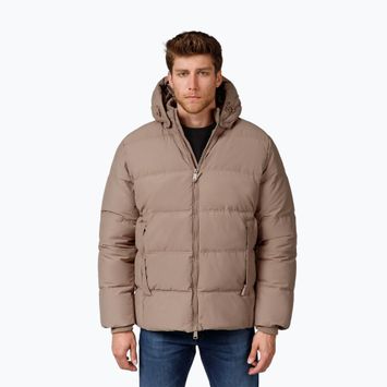 Geacă de iarnă pentru bărbați Pitbull Duncan Quilted Hooded dark sand