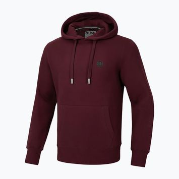 Bluză pentru bărbați Pitbull Small Logo Hooded burgundy