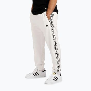 Pantaloni pentru bărbați Pitbull Trackpants Tape Logo Terry Group off white