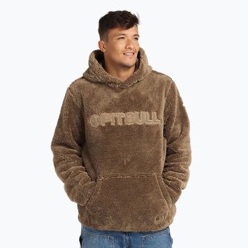 Hanorac pentru bărbați Pitbull Aragon Hooded coyote brown